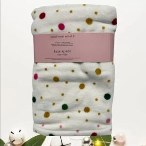 Kate Spade Christmas Hand Towels 2pk.